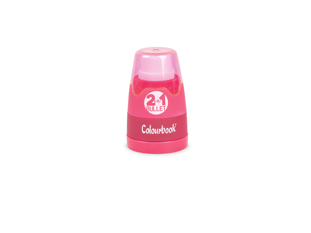 Gomma King of the Button Eraser colore Fuchsia forma di bottone