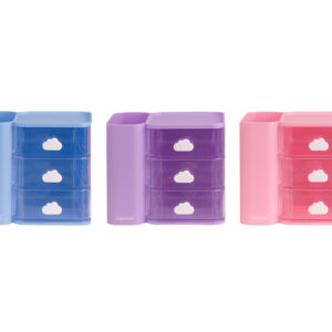 Cassettini portaoggetti Cubby 3 colori pastello