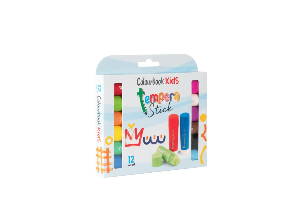 Tempera solida per bambini Stick Jumbo 12 colori