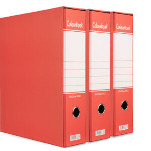 Set 3 registratori con custodia Colour rosso Dorso 8cm