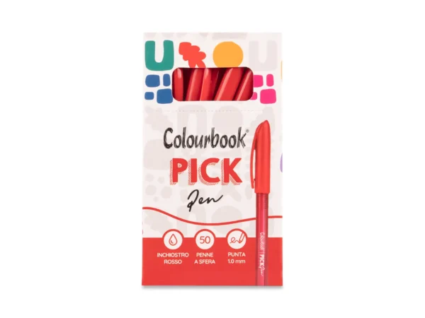 confezione 50 penne rosse Pick Pen